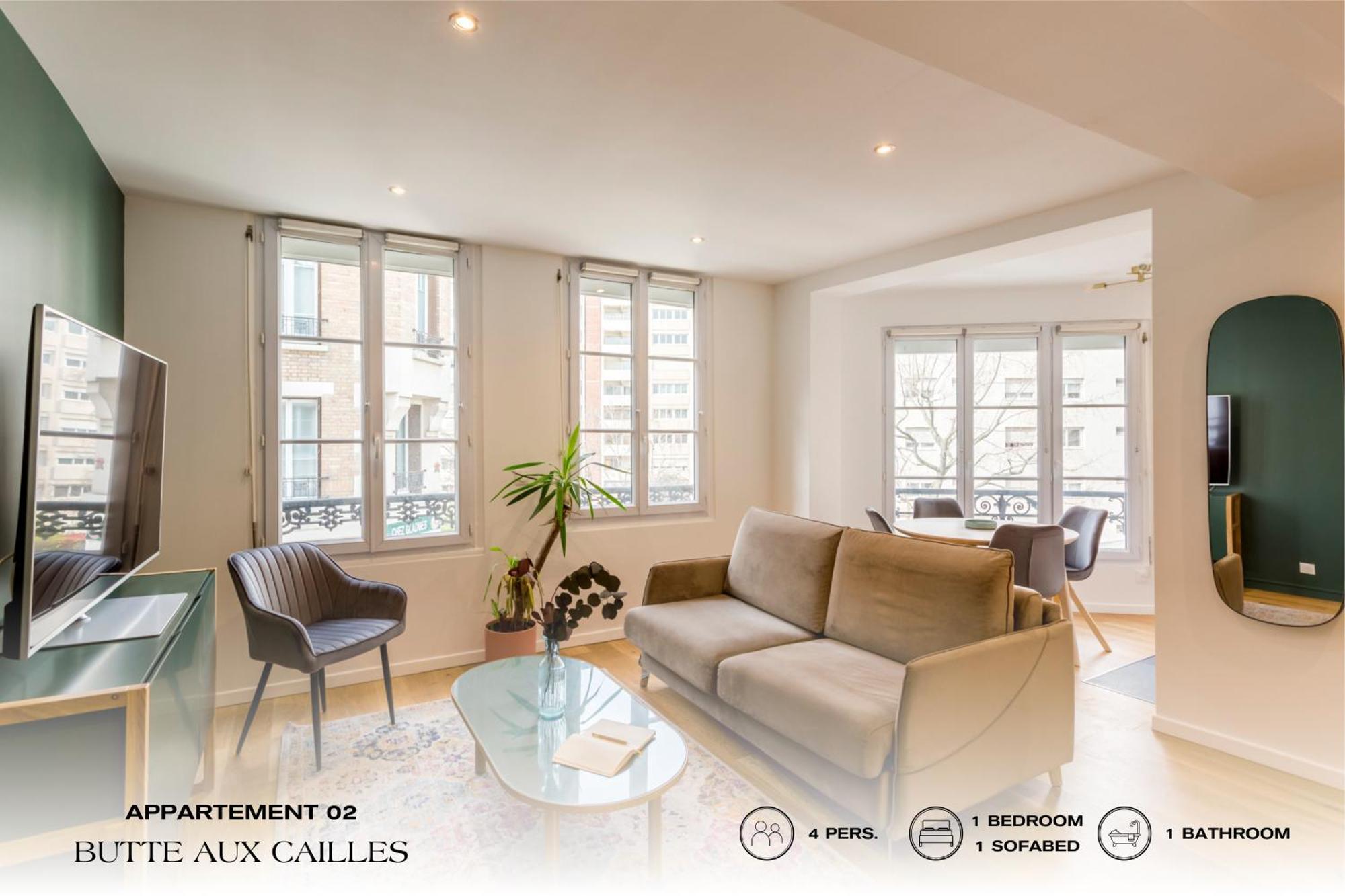Beauquartier - Butte Aux Cailles I Lägenhet Paris Exteriör bild